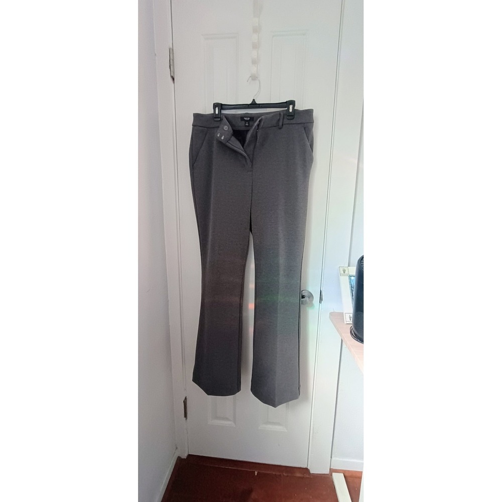 Women's Simply Vera Vera Wang Size 14 Flare Dress Pants Gray